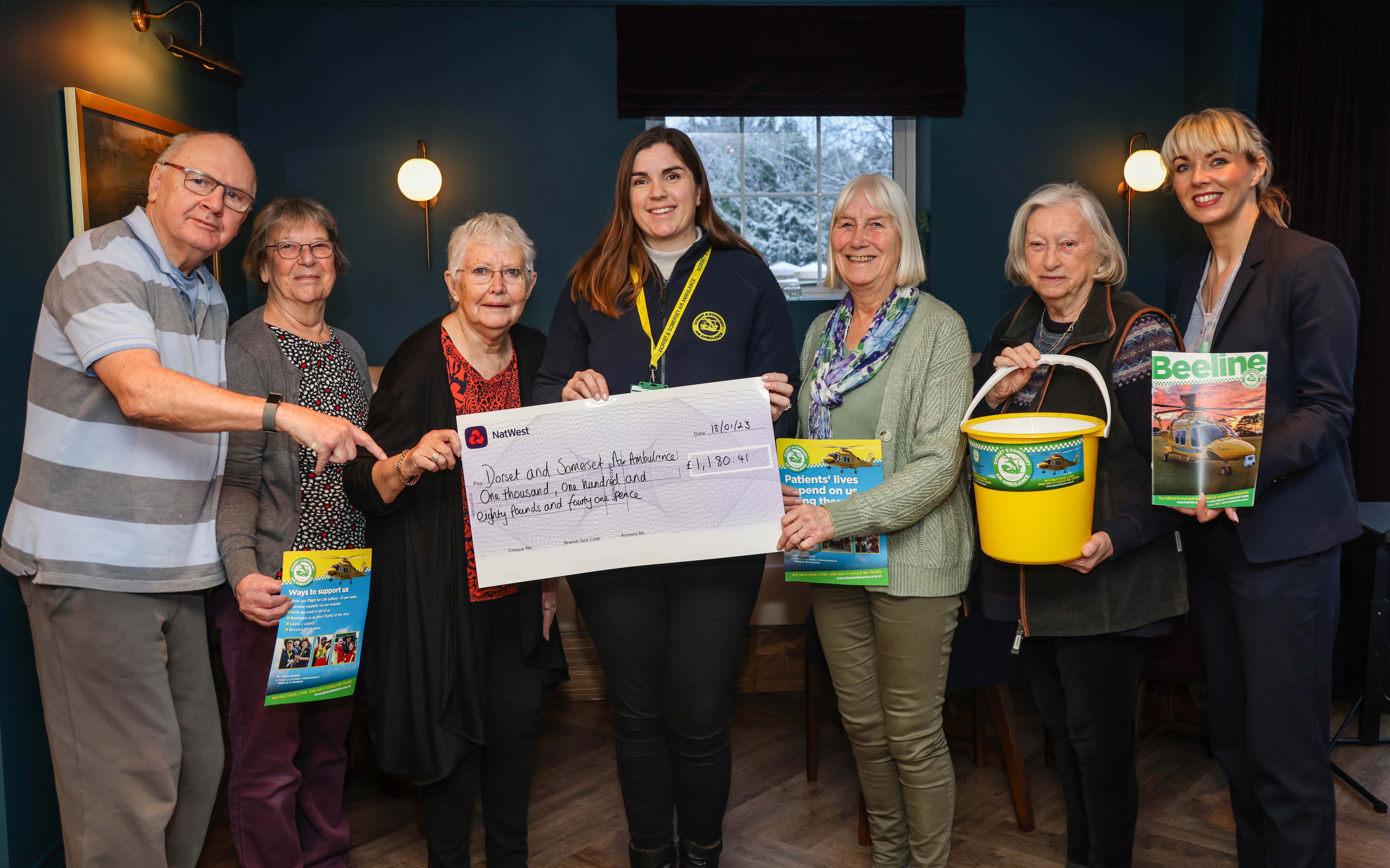 Platinum Skies homeowners in Sherborne raise over £1,100 for air ambulance charity