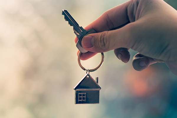 Man holding keys