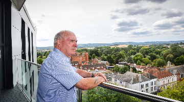 Taunton homeowner enjoys views over Quantock Hills at over-55s community