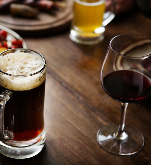 beer and wine