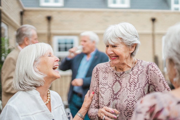 Group of seniors laughing